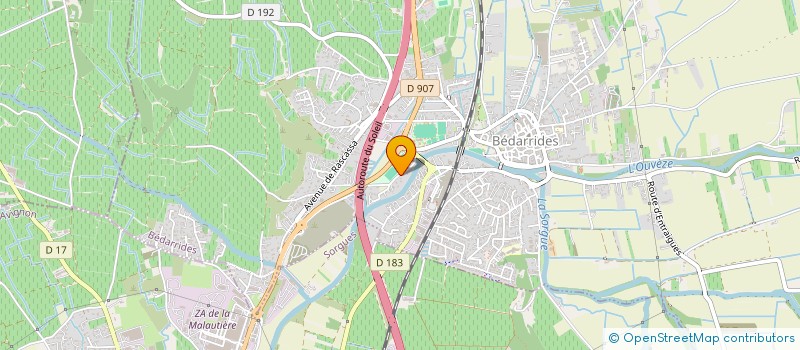 localisation de l'entreprise SCI CHEMIN D AVIGNON  BEDARRIDES