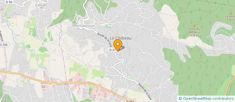 localisation de l'entreprise SCI CHEMIN DE BELLEVUE  MONTAUROUX