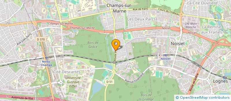 localisation de l'entreprise SCI CHEMIN DE CHARNY  CHAMPS-SUR-MARNE