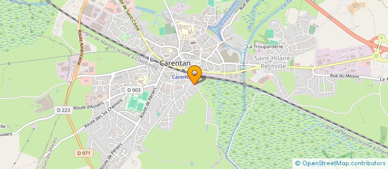 localisation de l'entreprise SCI CHEMIN DE L AILLERIE à CARENTAN-LES-MARAIS