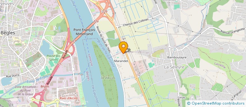 localisation de l'entreprise SCI CHEMIN DE L'ILE  LATRESNE