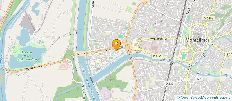 localisation de l'entreprise SCI CHEMIN DE LA DAME à MONTELIMAR