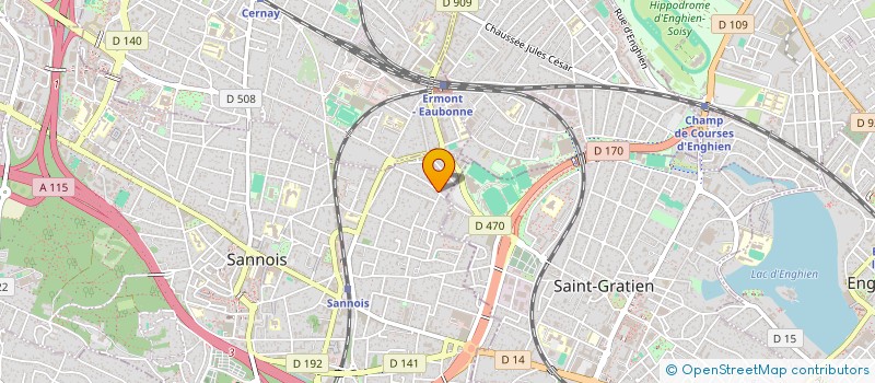 localisation de l'entreprise SCI CHEMIN DE LA LIBERTE  SANNOIS