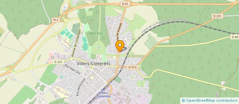 localisation de l'entreprise SCI CHEMIN DE LA MARLIERE à VILLERS-COTTERETS