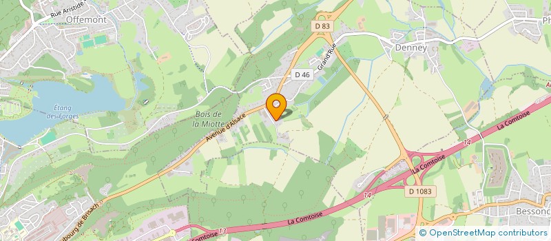 localisation de l'entreprise SCI CHEMIN DE LA MECHE à DENNEY