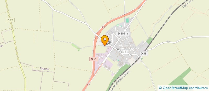 localisation de l'entreprise SCI CHEMIN DE LA PIERRE  TAGNON