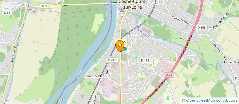 localisation de l'entreprise SCI CHEMIN DE LALEUF à COSNE-COURS-SUR-LOIRE