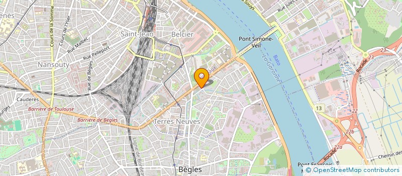 localisation de l'entreprise SCI CHEMIN DE RONDE à BEGLES