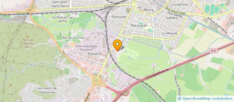 localisation de l'entreprise SCI CHEMIN DE SAINTE ROSE à NARBONNE