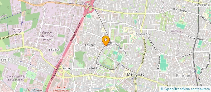 localisation de l'entreprise SCI CHEMIN DES BARIES  MERIGNAC