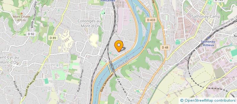 localisation de l'entreprise SCI CHEMIN DES BOTTES  COLLONGES AU MONT D'OR