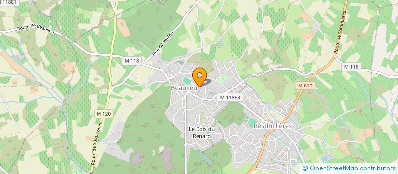 localisation de l'entreprise SCI CHEMIN DES COQUILLES à BEAULIEU