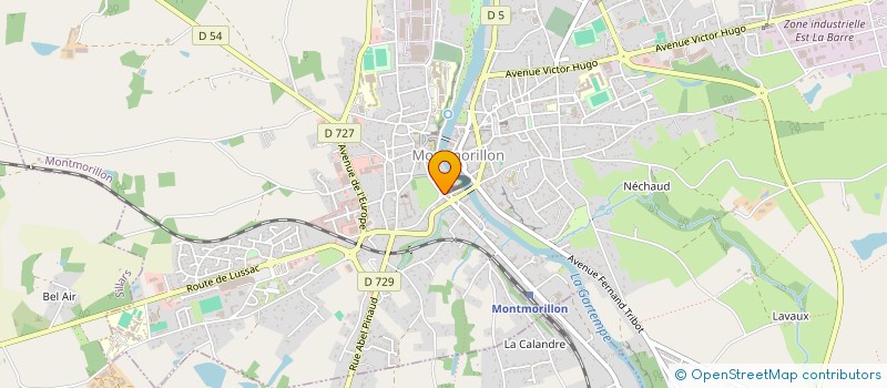 localisation de l'entreprise SCI CHEMIN DES DAMES  MONTMORILLON