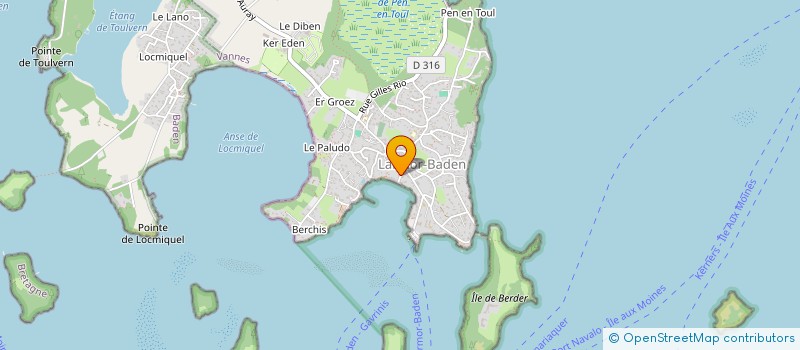 localisation de l'entreprise SCI CHEMIN DES DAMES  LARMOR-BADEN