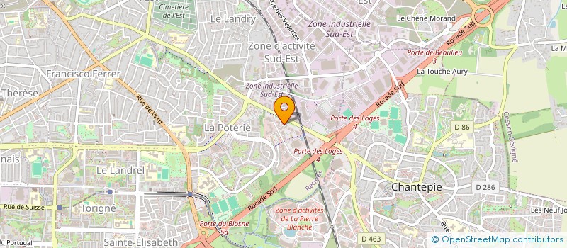 localisation de l'entreprise SCI CHEMIN DES LANDES  RENNES