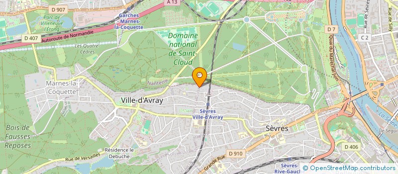 localisation de l'entreprise SCI CHEMIN DES MOINES  VILLE-D'AVRAY