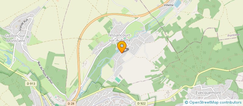 localisation de l'entreprise SCI CHEMIN DES PETITES FONTAINES  TESSANCOURT-SUR-AUBETTE