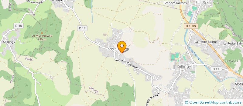 localisation de l'entreprise SCI CHEMIN DU BATTOIR  SILLINGY