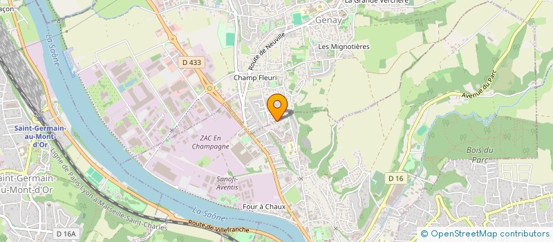 localisation de l'entreprise SCI CHEMIN DU CREUZET  NEUVILLE-SUR-SAONE