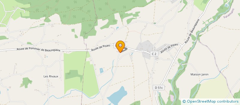 localisation de l'entreprise SCI CHEMIN DU FAY  POMMIER-DE-BEAUREPAIRE