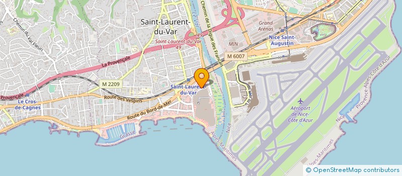 localisation de l'entreprise SCI CHEMIN DU JACQUON à SAINT LAURENT DU VAR