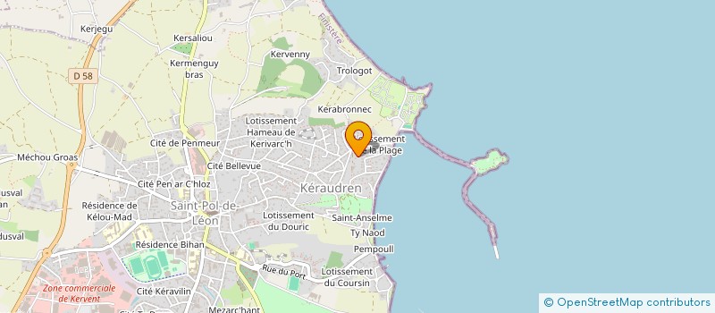 localisation de l'entreprise SCI CHEMIN DU PARADIS  SAINT-POL-DE-LEON