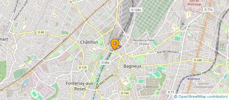localisation de l'entreprise SCI CHEMIN LATERAL  BAGNEUX