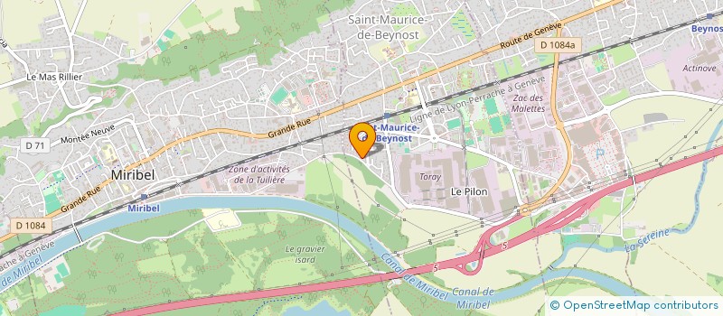 localisation de l'entreprise SCI CHEMIN NOIR  SAINT-MAURICE-DE-BEYNOST