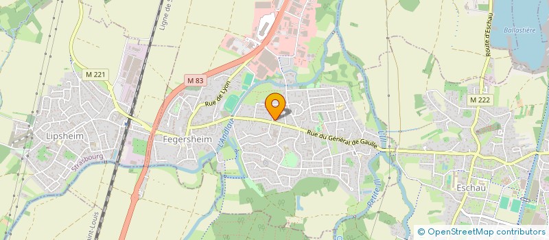 localisation de l'entreprise SCI CHEMIN VERT  FEGERSHEIM