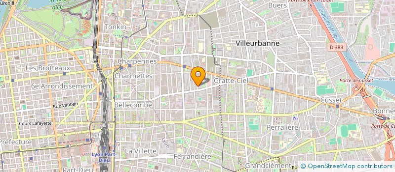 localisation de l'entreprise SCI CHEMINADE  VILLEURBANNE