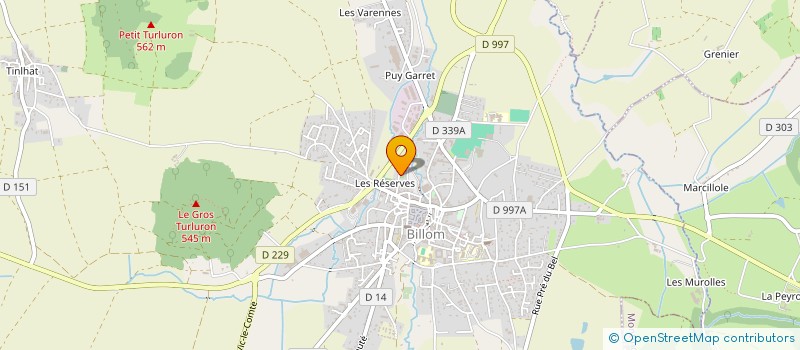 localisation de l'entreprise SCI CHEMINAT ET FILS  BILLOM