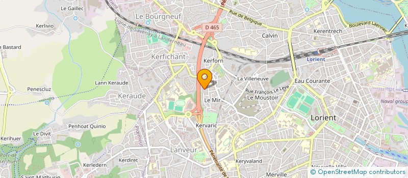 localisation de l'entreprise SCI CHEMISES A CARREAUX  LORIENT