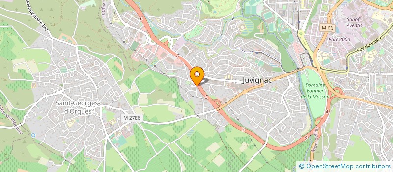 localisation de l'entreprise SCI CHEMMEH  JUVIGNAC