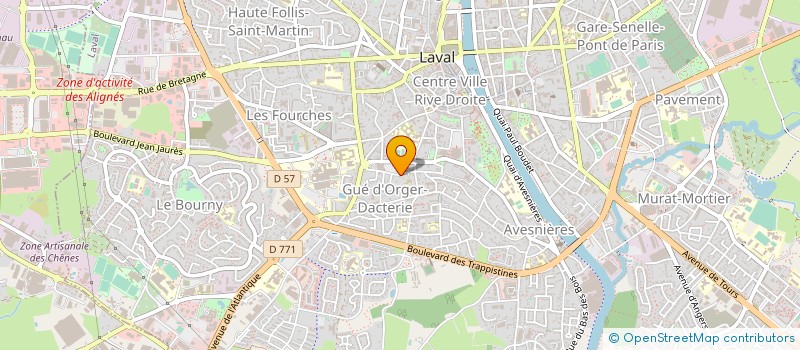 localisation de l'entreprise SCI CHEMOULIN à LAVAL