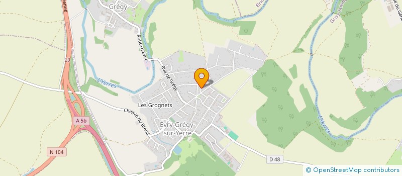 localisation de l'entreprise SCI CHEN à EVRY-GREGY-SUR-YERRE