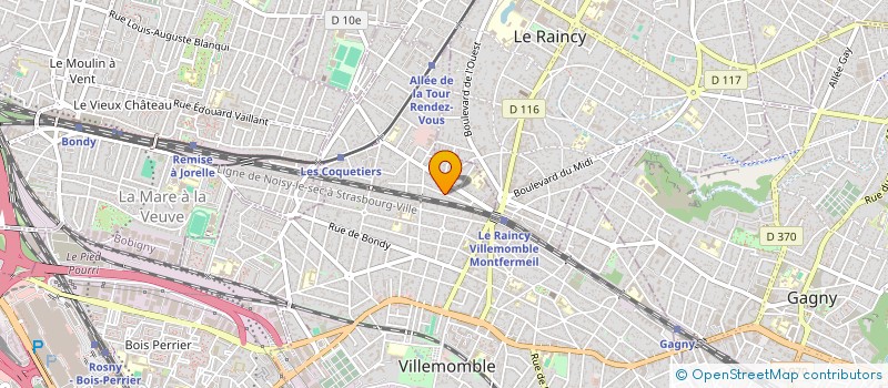 localisation de l'entreprise SCI CHEN à VILLEMOMBLE
