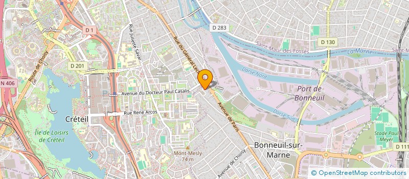 localisation de l'entreprise SCI CHEN à BONNEUIL-SUR-MARNE