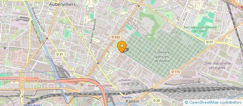 localisation de l'entreprise SCI CHEN IMMO INVEST  PANTIN
