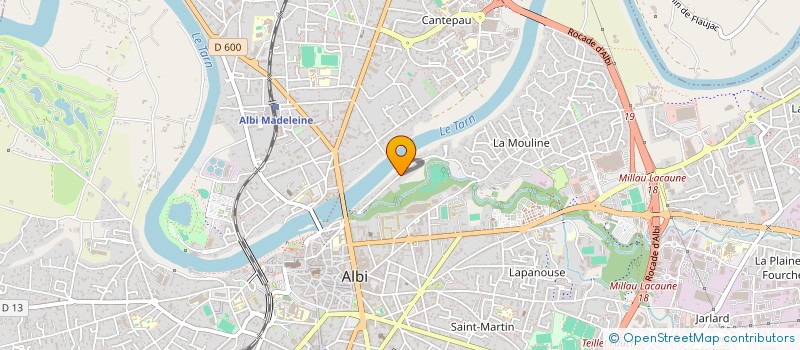 localisation de l'entreprise SCI CHENE 88 à ALBI