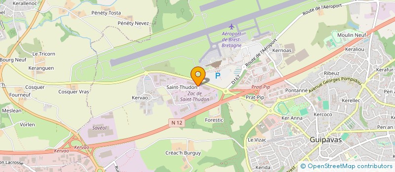 localisation de l'entreprise SCI CHENE DES MARAIS  GUIPAVAS