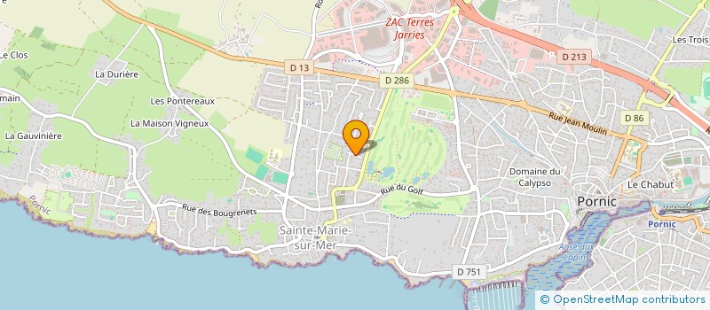 localisation de l'entreprise SCI CHENE FERRE  PORNIC