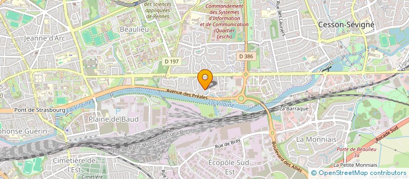 localisation de l'entreprise SCI CHENE GERMAIN DE L'AVENIR à CESSON-SEVIGNE
