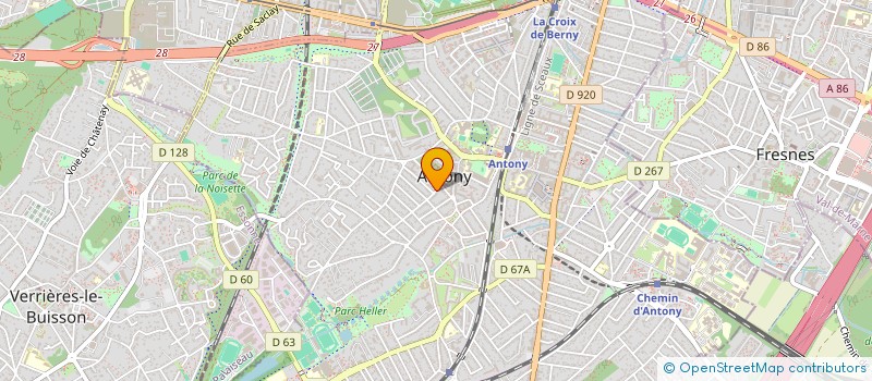localisation de l'entreprise SCI CHENE ROYAL à ANTONY