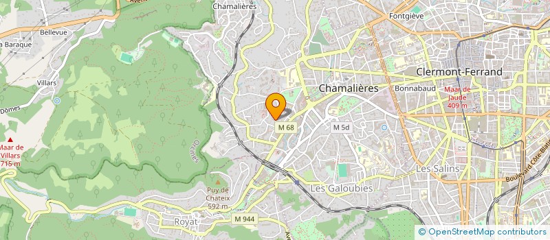 localisation de l'entreprise SCI CHENEBRAS  CHAMALIERES