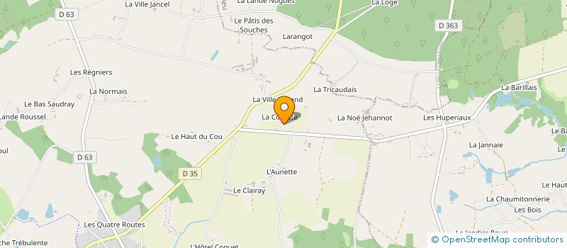 localisation de l'entreprise SCI CHENEDE SANQUER  IFFENDIC