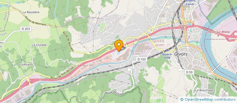 localisation de l'entreprise SCI CHENET  GIVORS