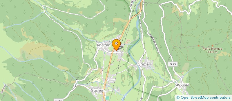 localisation de l'entreprise SCI CHENEVERT  ANCIZAN
