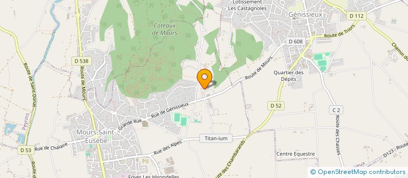 localisation de l'entreprise SCI CHENEVIER  MOURS-SAINT-EUSEBE