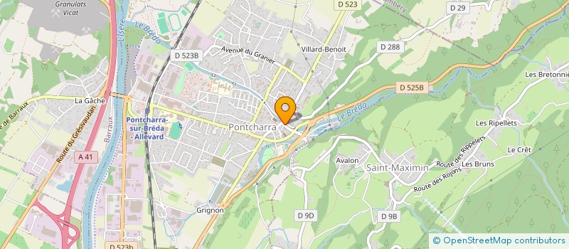 localisation de l'entreprise SCI CHENEVIERE  PONTCHARRA