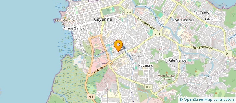 localisation de l'entreprise SCI CHENG  CAYENNE